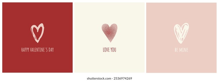 Minimalist Cards with Heart Designs