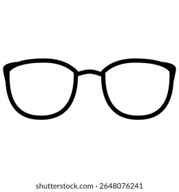 Minimalist Cat Eye Sunglasses Illustration