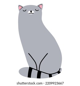 Minimalist Cats Drawing Cat Icon