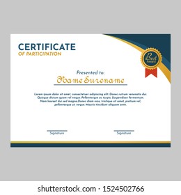 minimalist certificate of appreciation template vektor, certificate graduate vektor