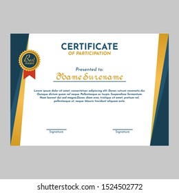 minimalist certificate of appreciation template vektor, certificate graduate vektor