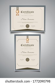 Minimalist Certificate Templates with Vintage Style