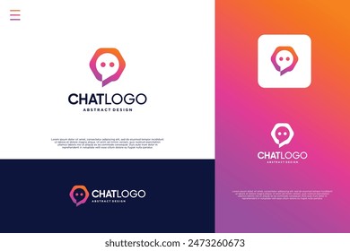 Minimalist Chat Bot Logo Design Innovación