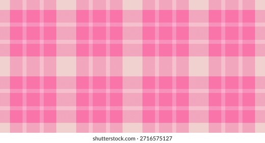 Textil minimalista a cuadros, textura de fondo de Vector rosa. Antiguas tela de tartán sin costuras a cuadros en rosa y paleta de colores claros.
