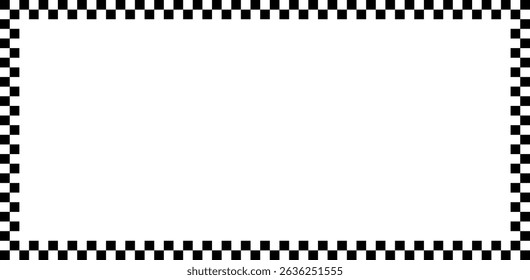 Minimalist Checkers frame geometric seamless pattern vector
