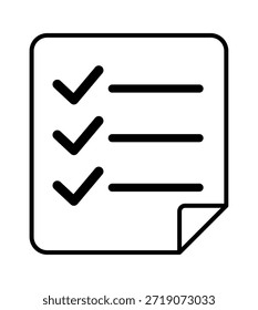 Gráfico minimalista de lista de comprobación con tres elementos revisados, ideal para temas de organización y productividad.