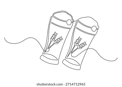 Símbolo de icono de dibujo de línea continua de aplausos minimalistas aislar diseño