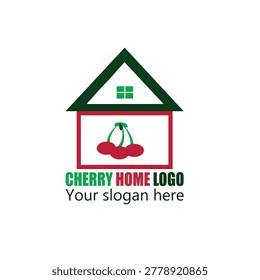 Minimalist cherry home logo icon, sweet home, healthy lifestyle, house, cherry symbol, vector template, creative design, premium symbol fruit with simple home roof shapes arranged to red cherry with green leaf, white background, editable,
 
Tags