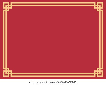 Minimalistischer China-Rahmenvektor