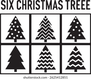 Minimalist Christmas Tree Line Drawing