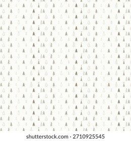 Diseño de fondo de Festiva del invierno del patrón inconsútil del árbol de navidad minimalista, Ilustración vectorial.