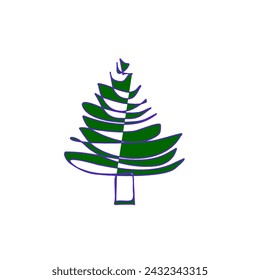 Minimalist Christmas Tree: A Simple Depiction