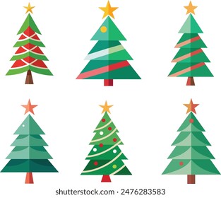 19 Christmas Trees Brushes - Photoshop brushes