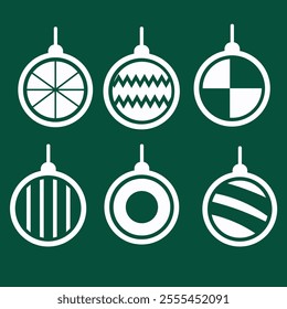 A Minimalist Christmas Vector Ornament 