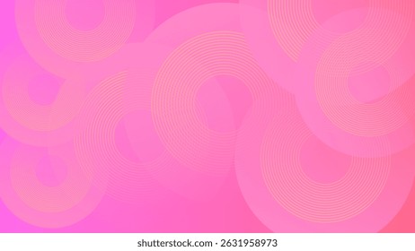 Minimalist Circle Abstract With Pink Pastel Color Background 4K Wallpaper 