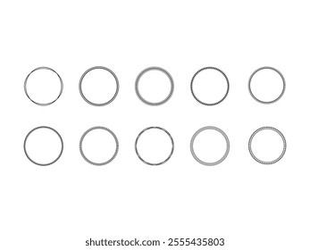 Minimalist Circle Frame Element Set