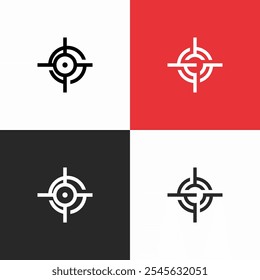 Logotipo táctico de Círculo minimalista