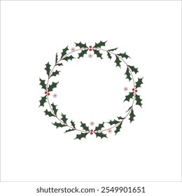 Minimalist Circular Floral Wreath Design

Elegant Green Wreath with Berry Accents

Nature Inspired Wreath for Invitations and Decor

Simple Green Leaf Wreath with Whimsical Details
