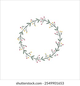 Minimalist Circular Floral Wreath Design

Elegant Green Wreath with Berry Accents

Nature Inspired Wreath for Invitations and Decor

Simple Green Leaf Wreath with Whimsical Details
