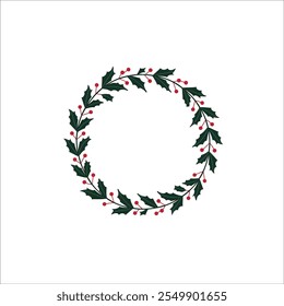 Minimalist Circular Floral Wreath Design

Elegant Green Wreath with Berry Accents

Nature Inspired Wreath for Invitations and Decor

Simple Green Leaf Wreath with Whimsical Details
