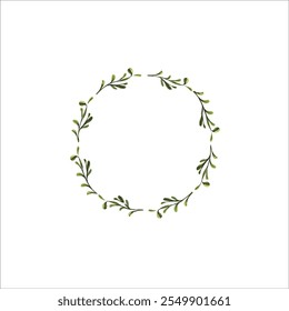 Minimalist Circular Floral Wreath Design

Elegant Green Wreath with Berry Accents

Nature Inspired Wreath for Invitations and Decor

Simple Green Leaf Wreath with Whimsical Details
