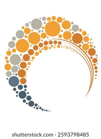 Minimalist Circular Gradient Dot Design