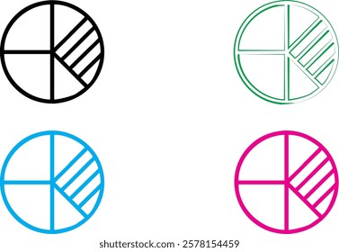 Minimalist circular logo designs, abstract geometric shapes, black white blue and pink color variants, clean lines, simple curves, modern icon set, tech company branding, vector graphics, flat design,