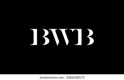 Minimalist classic B W B initial logo