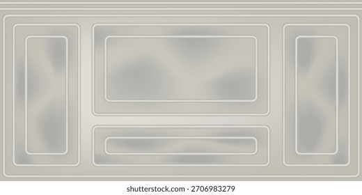Diseño minimalista de pared clásica en tonos neutros suaves, ideal para maquetas, renderizaciones 3D o escenas de habitación elegantes. Diseño moderno de moda en Vector EPS 10