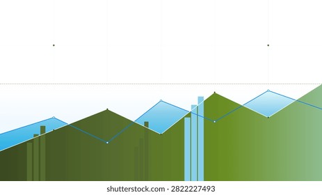 Minimalist clean energy dashboard concept featuring stark emission graph layers and precise Swiss layout. Olive, Sky Blue and White color theme.