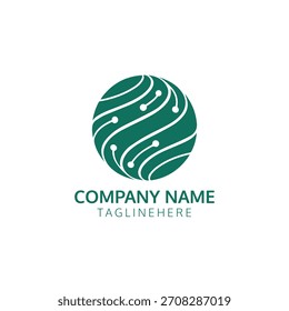 Minimalist and clean Tecch icon logo with white background for business.