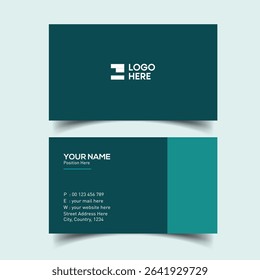 Minimalist Clean Visiting Card Design for Company Profile and Marketing Use
