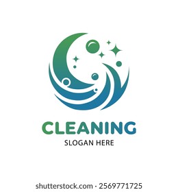 Minimalist Cleaning Service Logo – Editable Vector Template for Clean Design Solutions