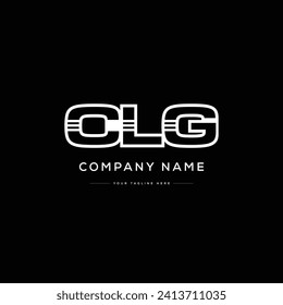 Logotipo de letra de CLG minimalista. Logotipo de uso para empresas. Elemento Monograma