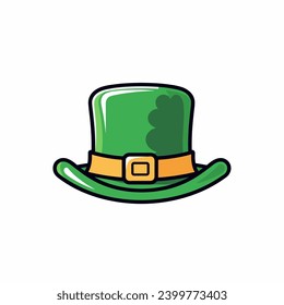 a minimalist clipart style image of a leprechaun hat