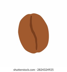 Minimalist Coffee Bean Vector Illustration