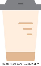 Icono de taza de café minimalista Ilustración vectorial