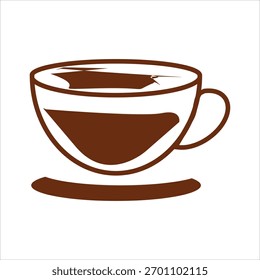 Diseño minimalista del logotipo de la taza de café
