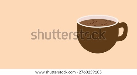 Minimalist coffee cup on a clean background with ample copy space for branding, advertising, text placement. Best for café promotions, product mockups, marketing visuals, modern design projects.