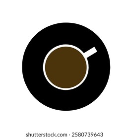 minimalist coffee illustration design. cup of coffee illustration vector template. illustration of a cup of coffee logo