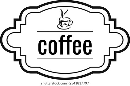 Minimalist Coffee logo vector design