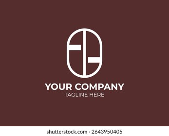 minimalist coffee logo with white lines