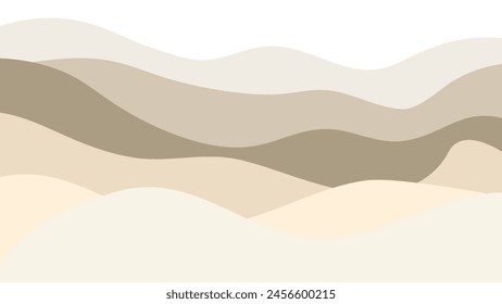 minimalist coffee pastel color concept. background coffee flat style curve. elegant wavy coffee cream and chocolate background