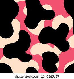 Minimalist colorful abastract shapes animal print pattern