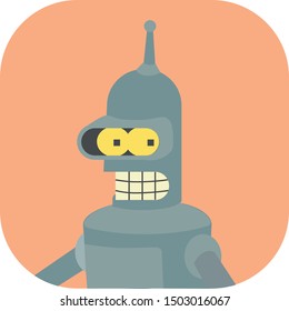 Minimalist colorful bender on a colored background.
Ideal for icons, medals or badges.