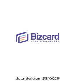 minimalist colorful Biz card id card logo design