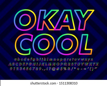 Minimalist Colorful Font Text Effect