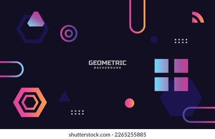 Minimalist colorful geometric background texture