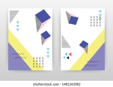 Minimalist colorful ice creams design for annual report, brochure, flyer, poster. Ice creams background vector illustration for flyer, leaflet, poster. Business abstract A4 brochure template.