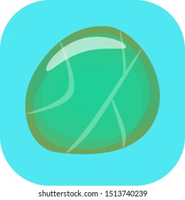 Minimalist colorful nephritis on a colored background.
Ideal for icons, medals or badges.